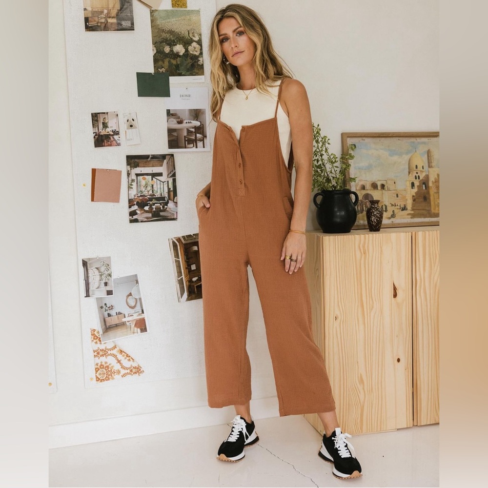 BÖHME Mackenzie Jumpsuit in Rust SIZE Large